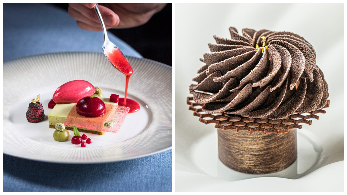 Stunning sweet treats at Auberge du Vieux Puits, newly recognized with the Passion Dessert distinction. © Matthieu Cellard/Albert 1er -  © agence VERRI/Auberge du Vieux Puits