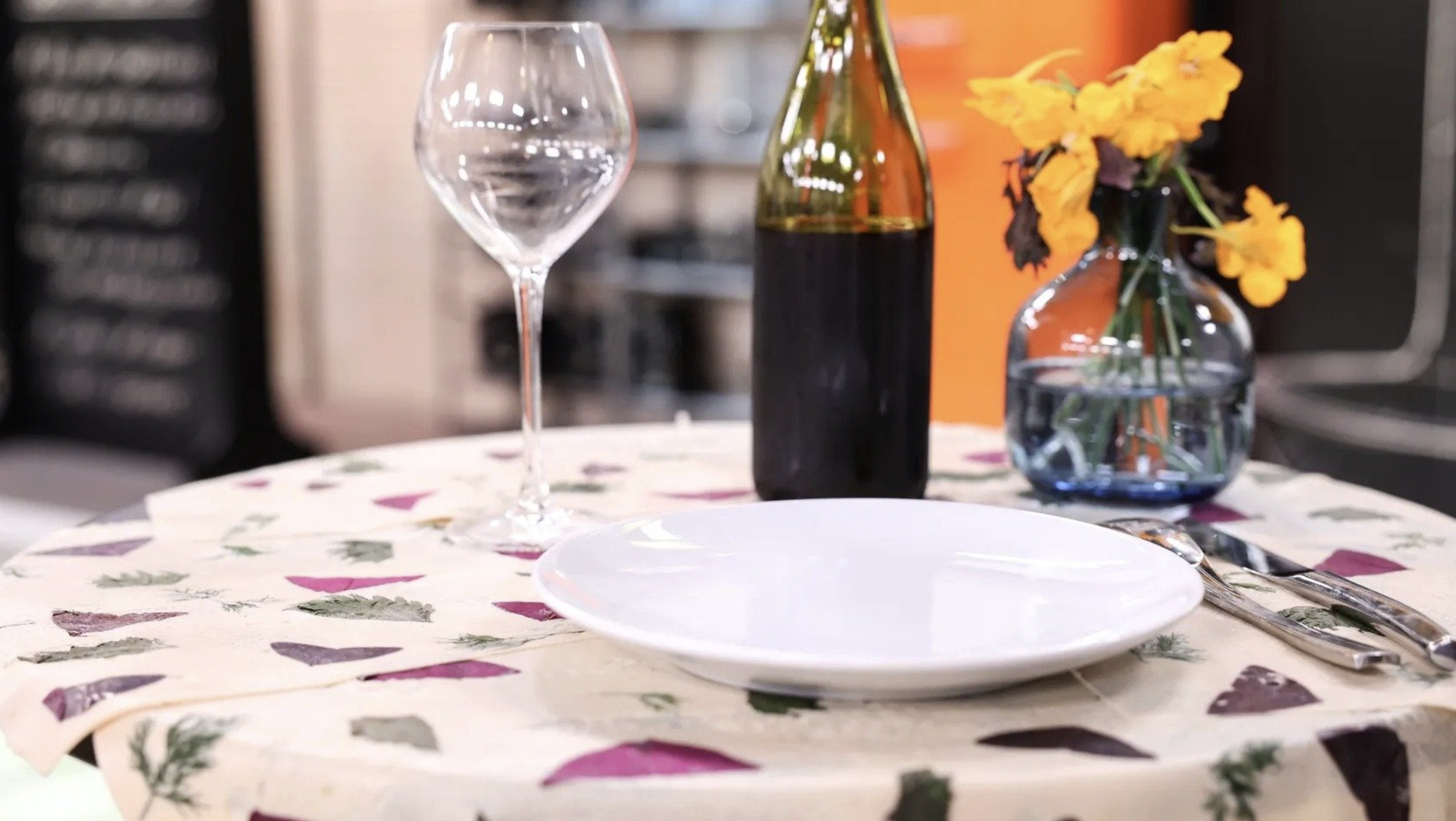 Top chef 2022 : la nappe comestible de la candidate Louise Bourrat © Marie Etchegoyen