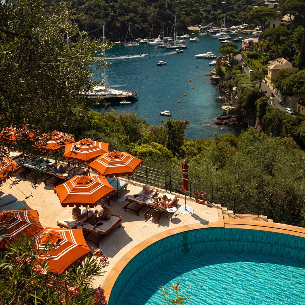 Splendido Portofino pool view