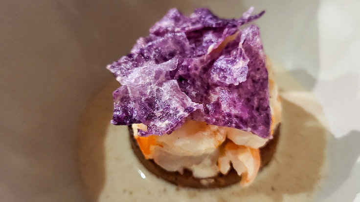 Linamnam's Fermented Rice Cake with Grilled Shrimp (©MICHELIN)