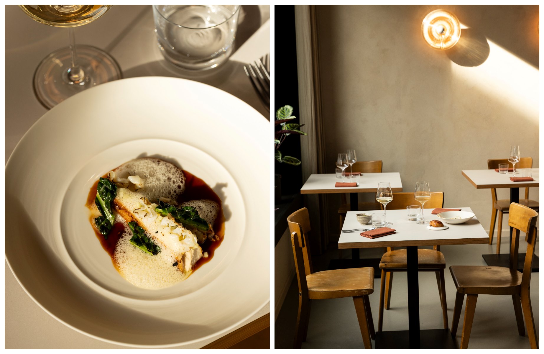 Un intérieur minimaliste pour une expérience d'exception chez Loumi, avec un coup de projecteur sur la cuisine inspirée de Karl-Louis Kömmler. © Neda Rajabi/Loumi