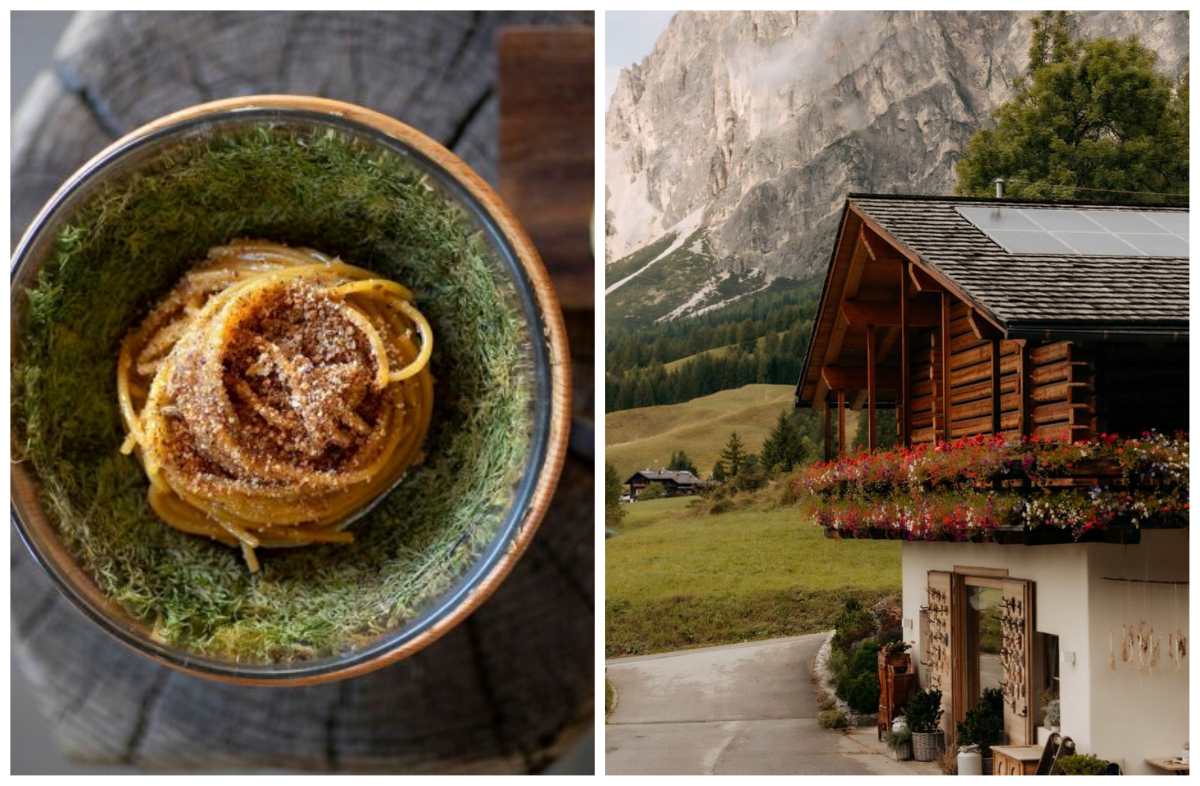 The Dolomites has heaps of fantastic restaurants to try, like SanBrite, located at the foot of the mountains in Cortina. © SanBrite