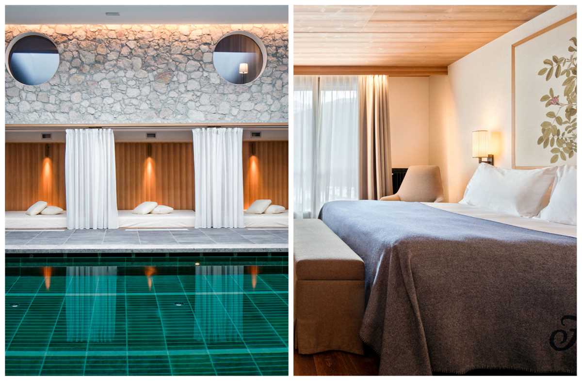 Warm up and unwind at the Faloria spa after spending the day exploring Cortina in the Dolomites. © Faloria Mountain Spa Resort