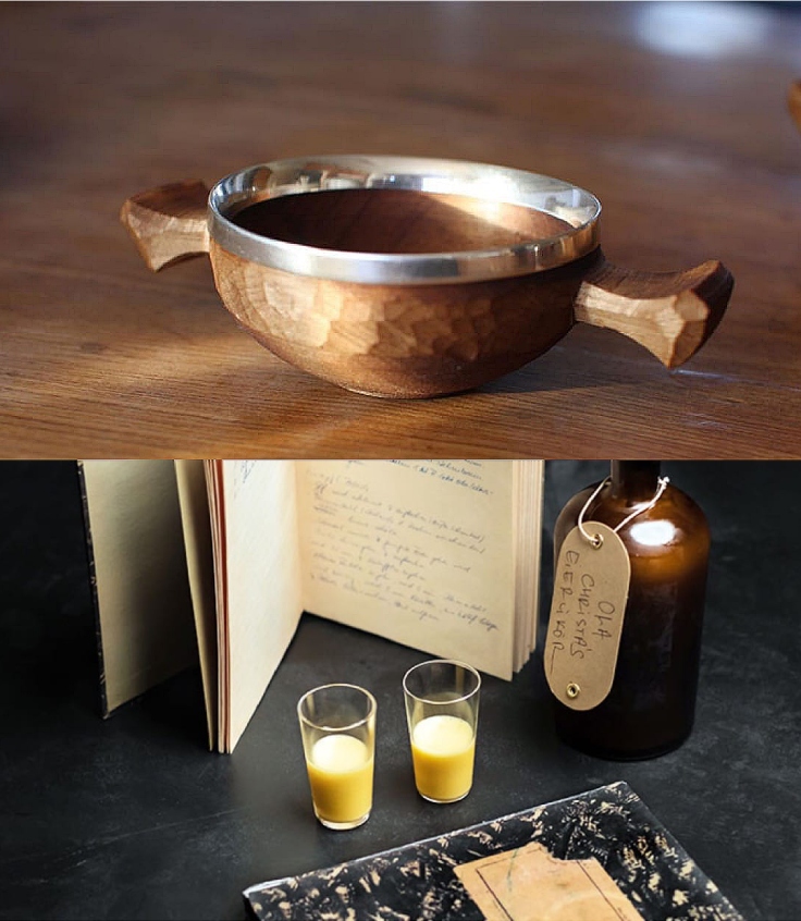 Eggnog was once served in wooden “noggins,” and at Restaurant Sühring, the tradition continues with a recipe inspired by the brothers’ grandmother. (© Wikipedia, Sühring)