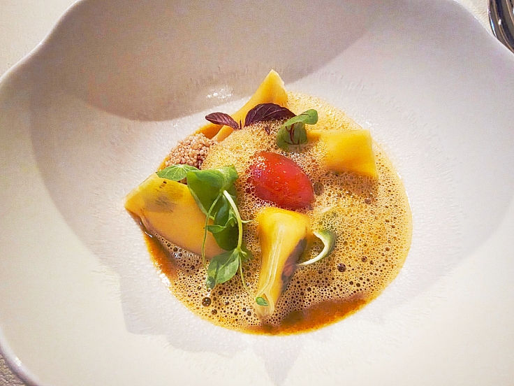 Les Berlingots by Anne-Sophie Pic at Le Normandie. (© The MICHELIN Guide Thailand)