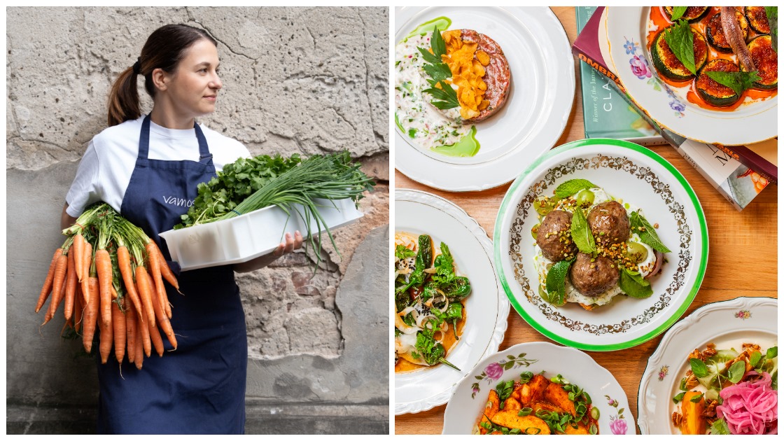 Wójcikowska's dishes burst with color, texture, and aroma, drawing inspiration from culinary traditions around the globe. © Vamos!