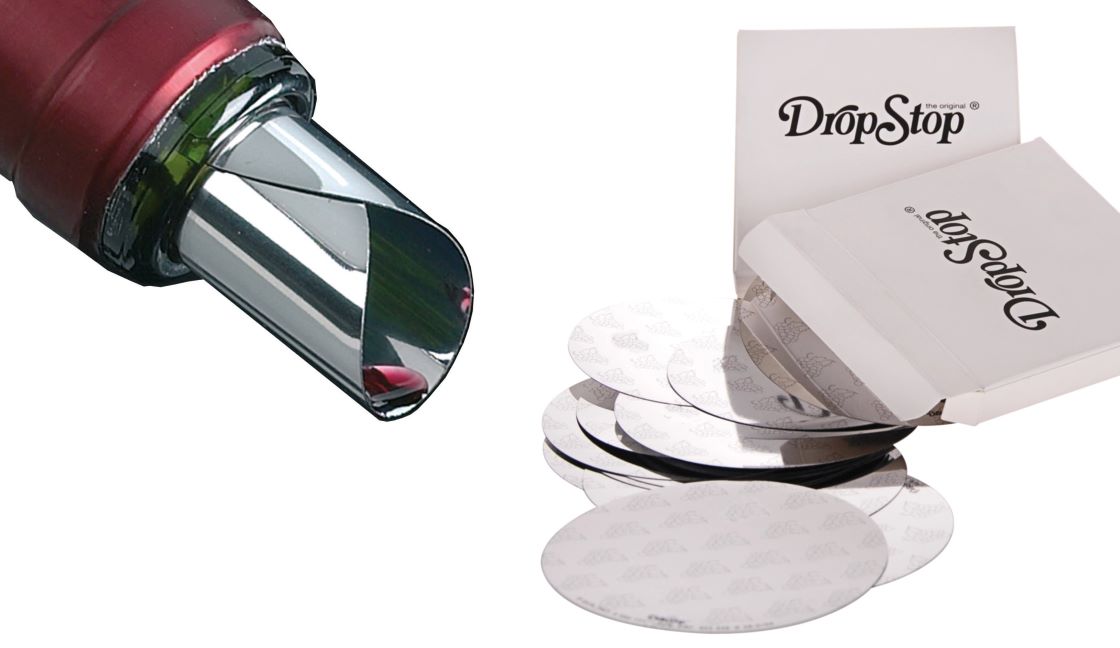 Perfekter Weingenuss ohne Tropfen und Kleckern © Drop Stop