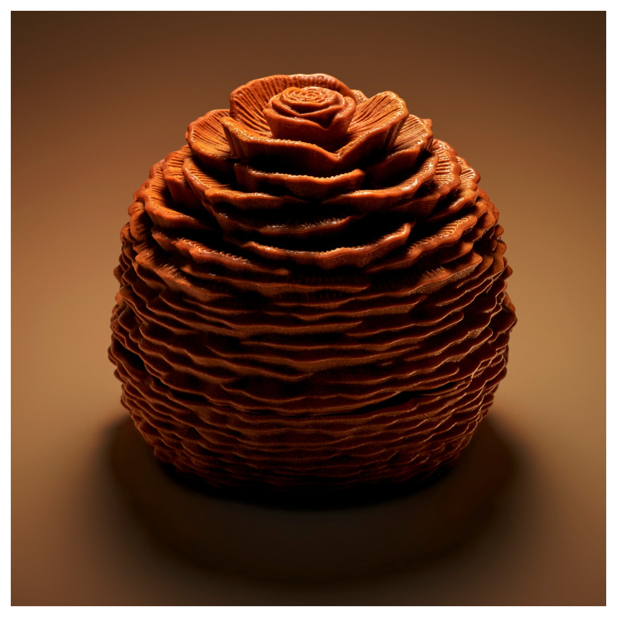 La bûche 2025 de la cheffe pâtissière Anne Coruble au Peninsula Paris © Laurent Fau