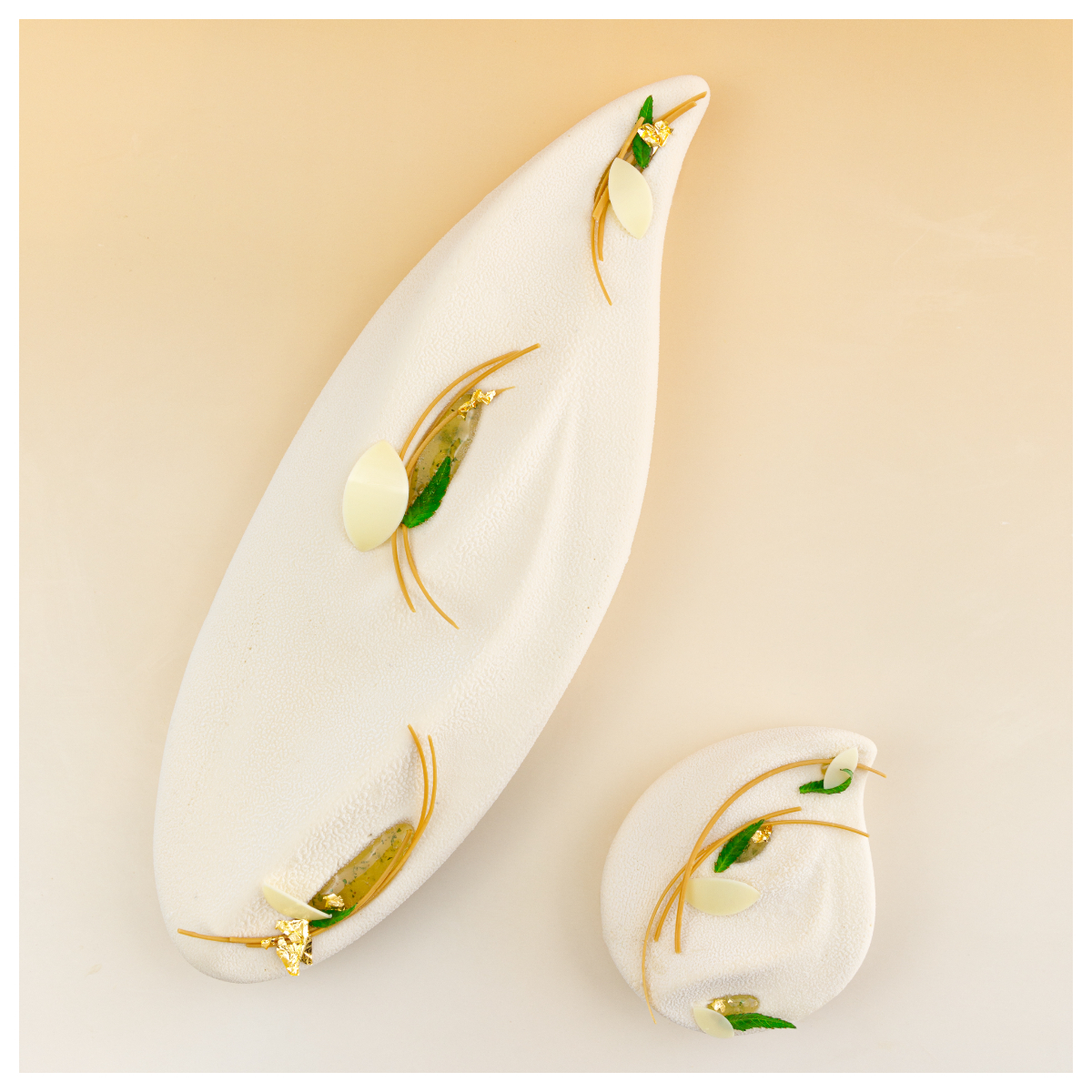 La bûche de Noël 2025 « Ambra » du Fleur de Loire (Blois) © Fleur de Loire