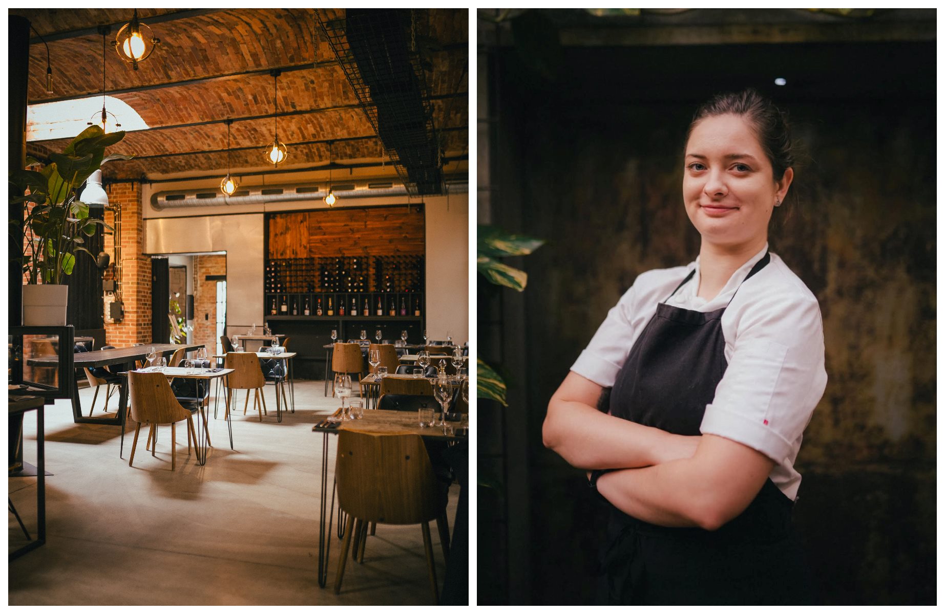 Located in a historic building that once housed a coffin factory, Nafta Neo Bistro, under chef Michelle Średnicki, exemplifies modern bistro cooking. © Nafta Neo Bistro