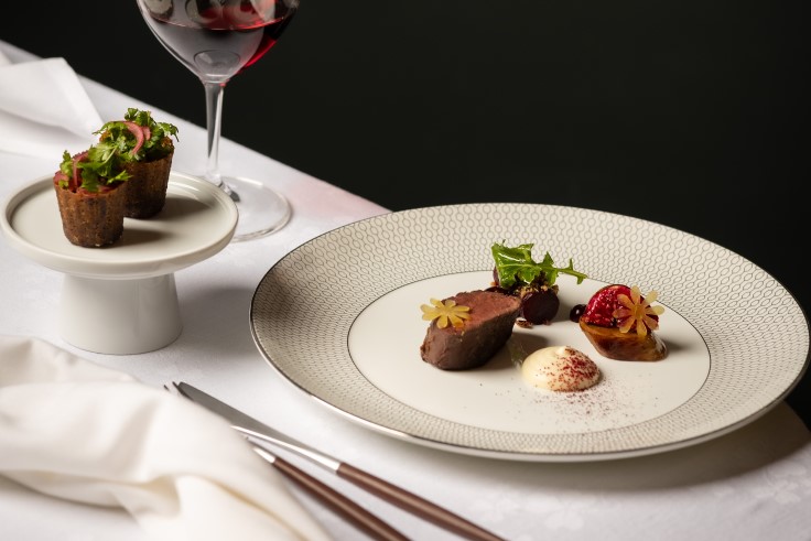 Staffordshire Venison Loin, Parsley Root, Smoked Beetroot at The Boat, Lichfield. © Amber Banks Brumby