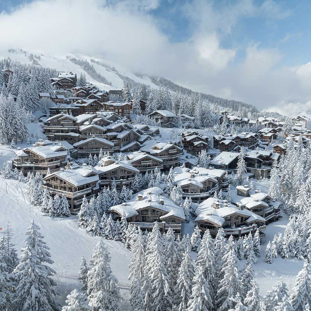 Le K2 Palace is a Three-Key, luxury hotel village in Courchevel 1850. © Le K2 Palace