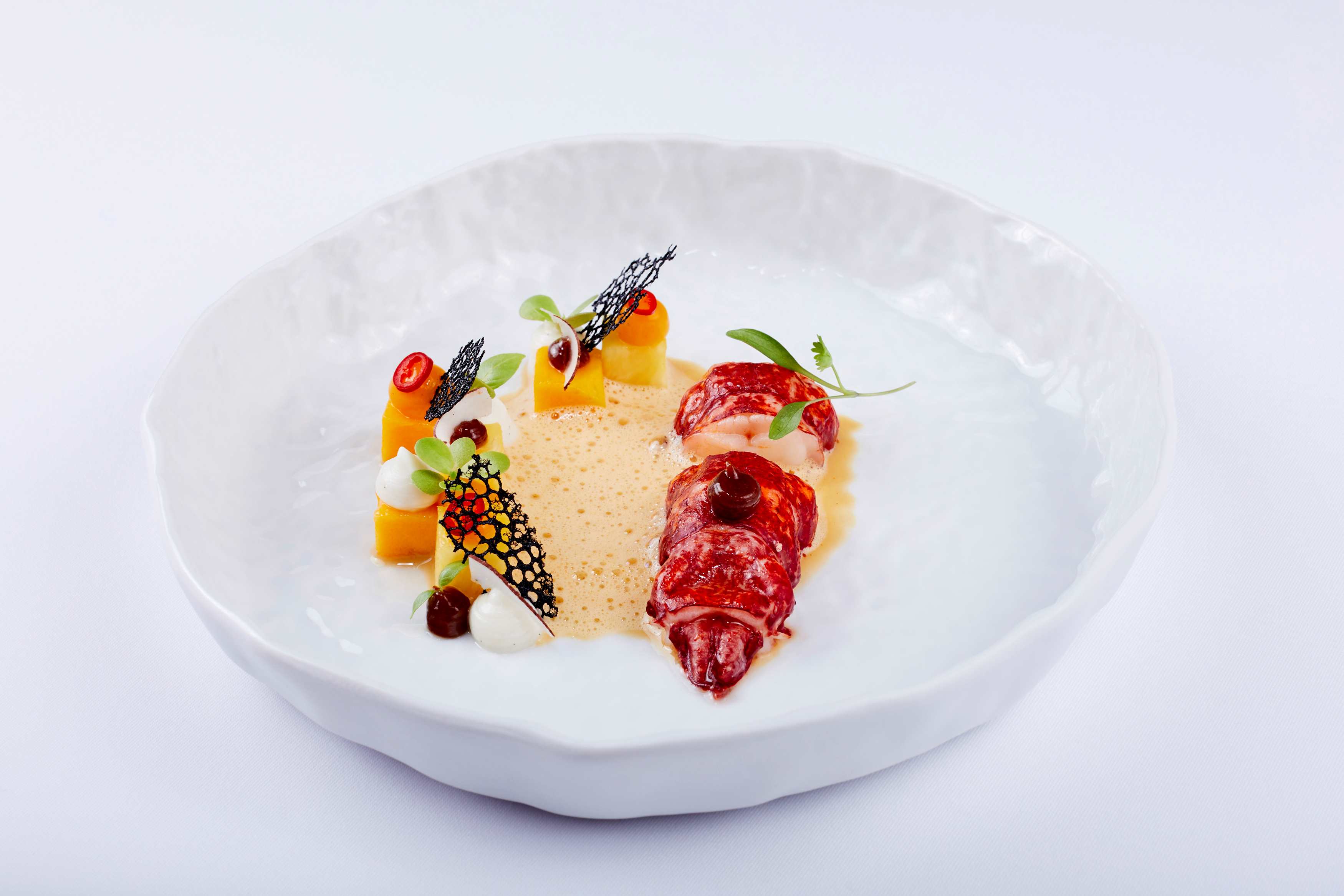 Prato do Vila Joya, o restaurante português que há mais tempo detém duas Estrelas MICHELIN. © Vila Joya/Vila Joya