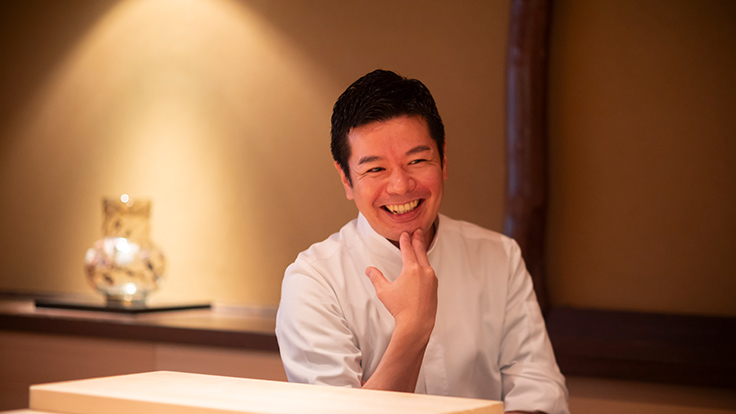 「伯雲」店主、坂本慎吾氏 © Hisashi Yoshino / The MICHELIN Guide