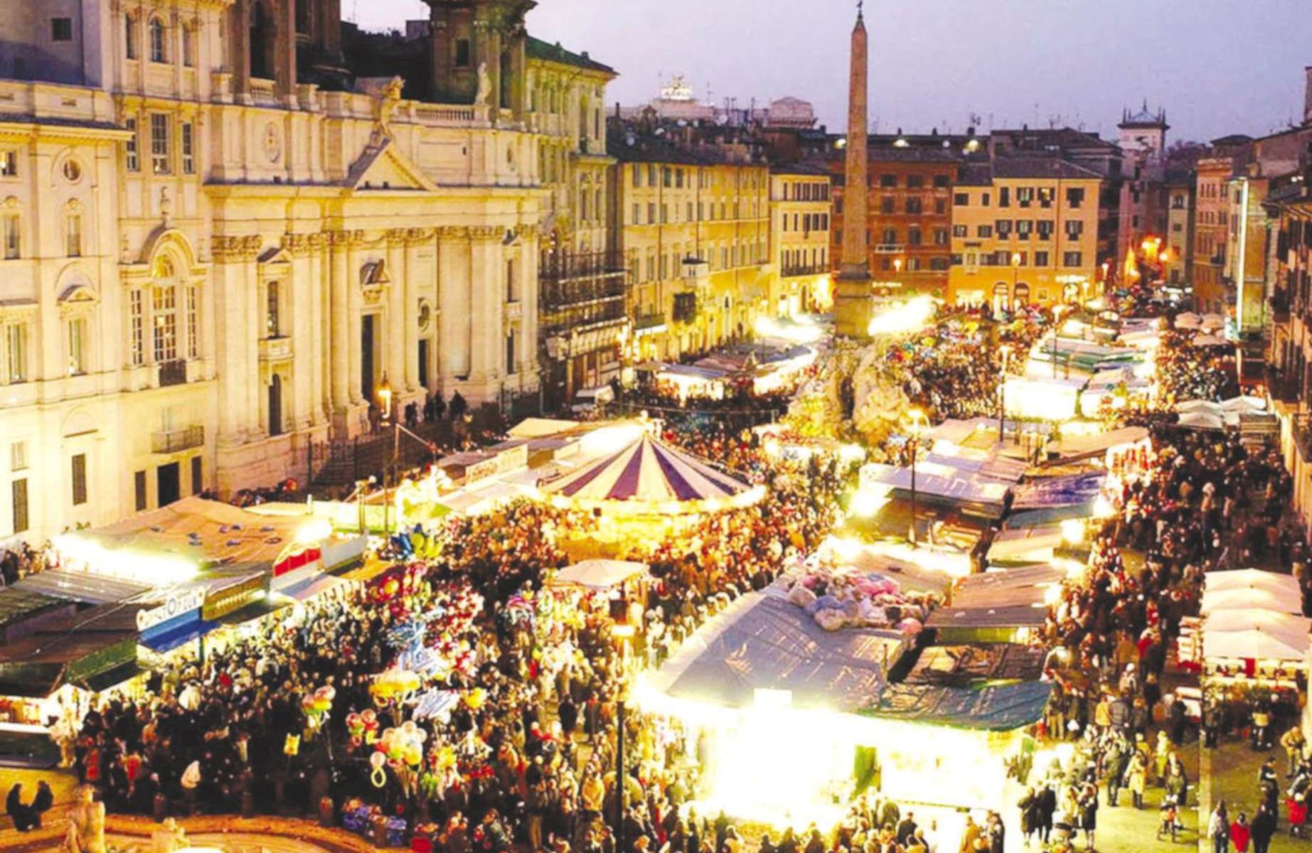 Il mercato di Natale a piazza Navona