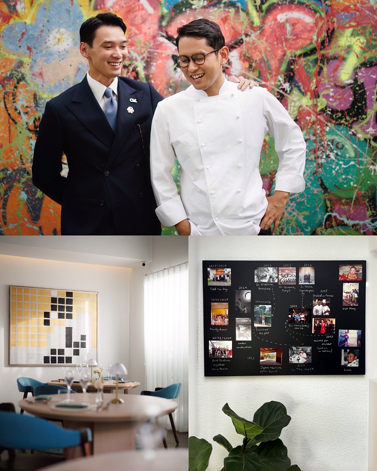 Mai Thanh Liem and Viet Hong Le at CieL, their dream restaurant. (© Mervin Lee/The MICHELIN Guide Vietnam, Pruepat Songtieng/ The MICHELIN Guide Vietnam)