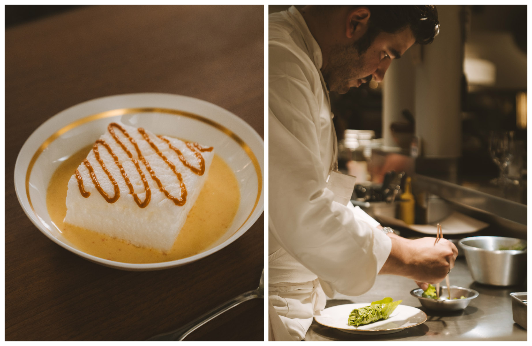 Île flottante and chef Pierre Touitou, 19 Saint-Roch. © Joann Pai/The MICHELIN Guide