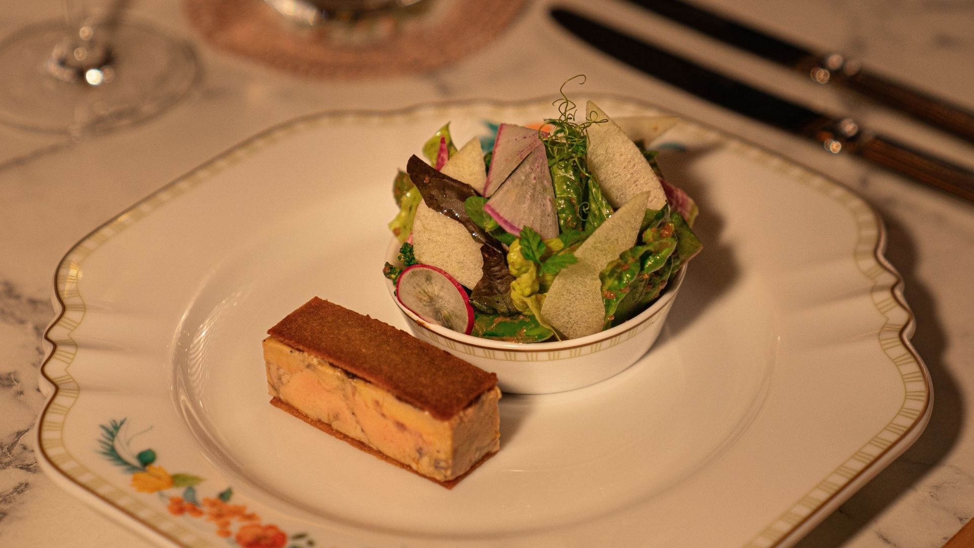 Bidou's salade gourmande de Michel Guérard. © Bidou