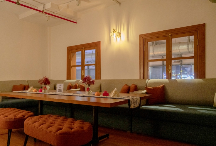 Samia's Dish recreates the traditional majlis to give guests a space to enjoy privacy when dining out. © Mohammed Yahya/Samia's Dish