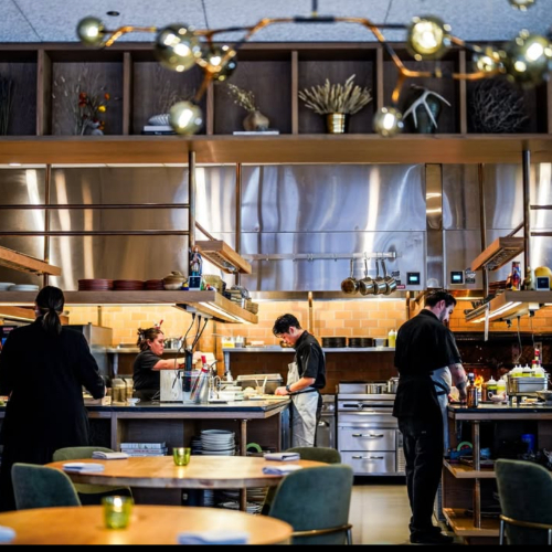 The kitchen at Isidore in San Antonio, Texas. © Robert Jacob Lerma/Isidore