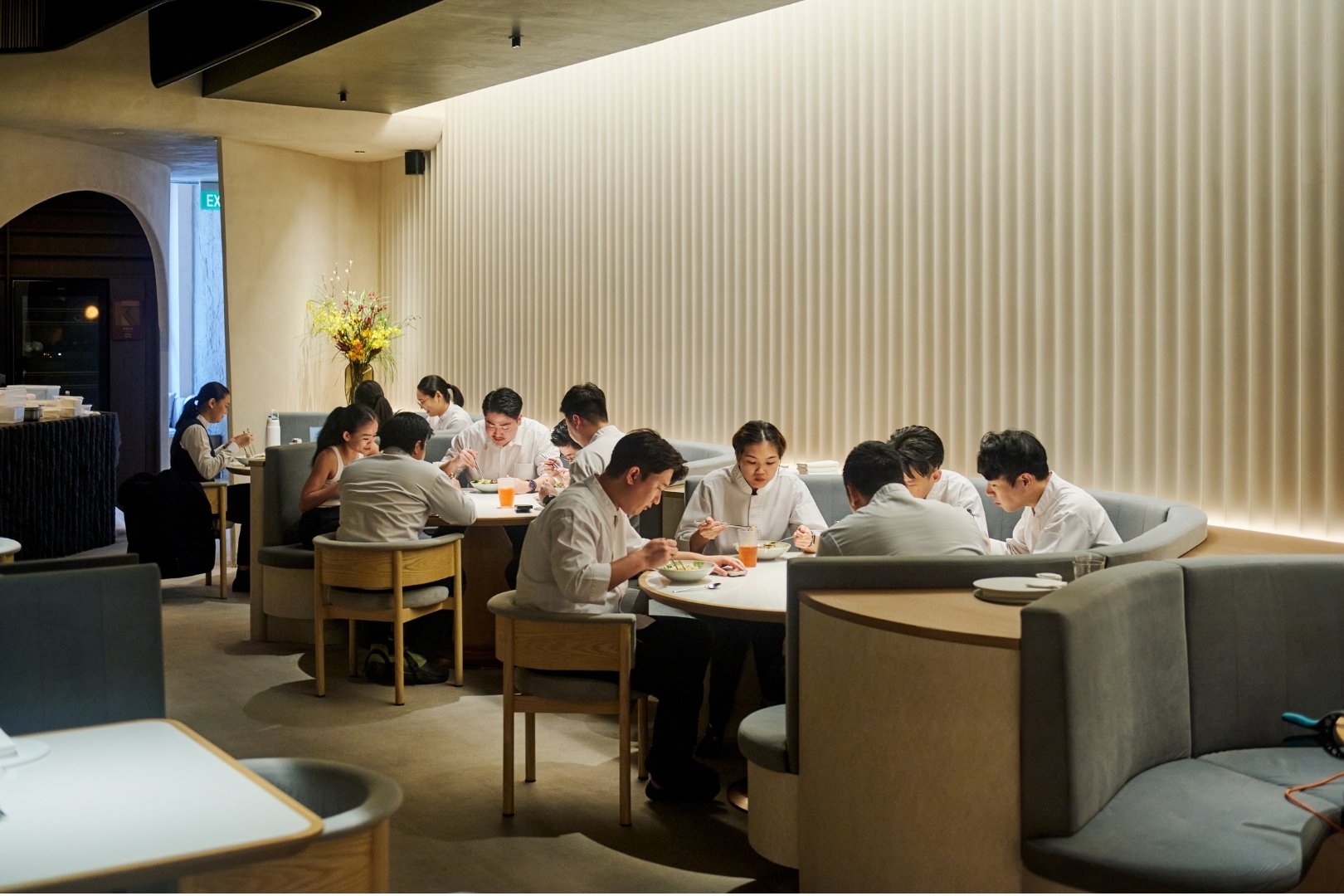 Family meal offers the team at Meta an opportunity to eat together and bond outside of service. © Meta Restaurant