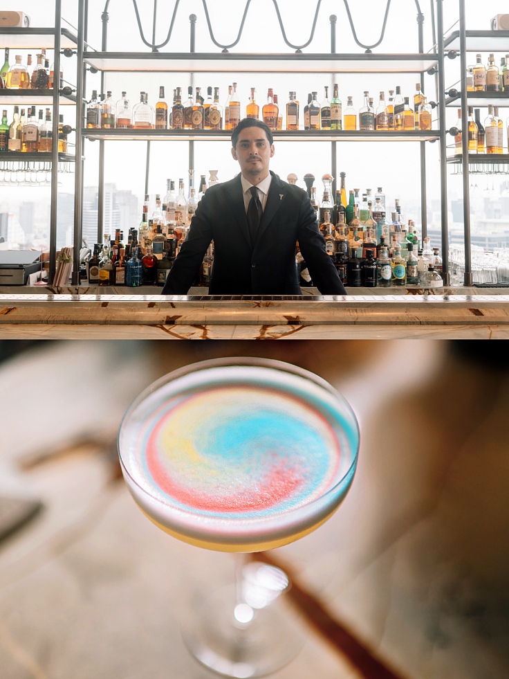 Gabriel Valdés’ Acid Queen is available in both alcoholic and non-alcoholic versions. (© Anuwat Senivansa Na Ayudhya/The MICHELIN Guide Thailand)