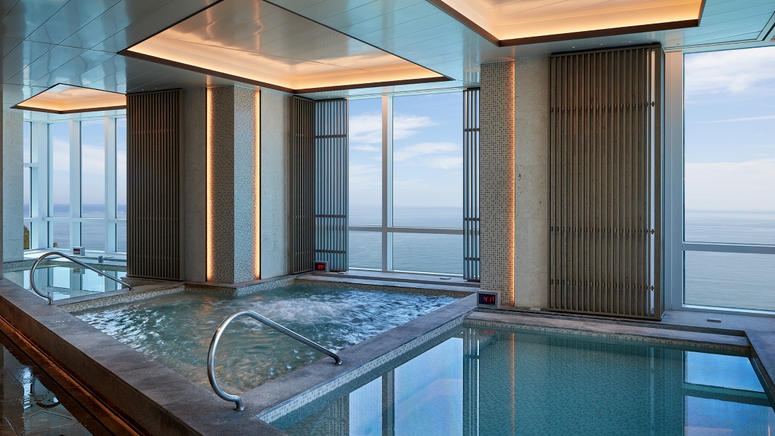 The spa facilities at  SIGNIEL Busan overlook Haeundae Beach. © SIGNIEL Busan