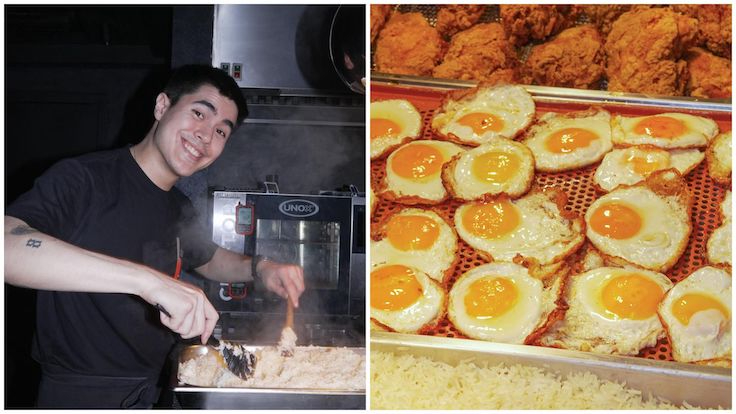 The team at Celera preparing nasi lemak for staff meal. © Celera