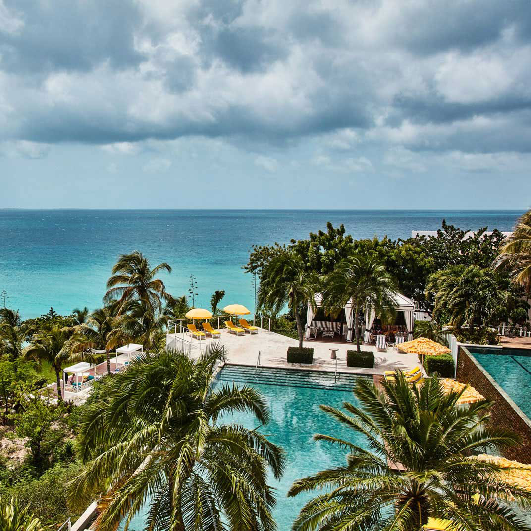 Two-Key Malliouhana Resort has a prime location atop a bluff at the island's western tip. © Malliouhana Resort Anguilla