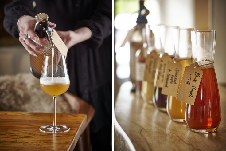 The non-alcoholic drinks at Mýse are perfectly calibrated to match the tasting menu. © Tim Green Photography