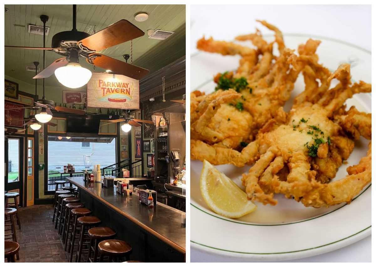 Diner-style Bib Gourmand eateries and dishes like soft-shell crab, a signature in New Orleans, are reasons enough to visit some Southern states. © Parkway Bakery & Tavern, Galatoire’s 