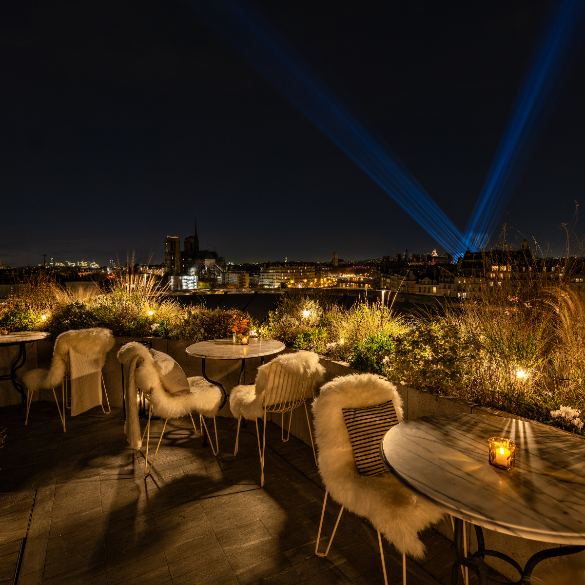 Le rooftop hivernal de la Tour d'Argent (Paris) © Tour d'Argent