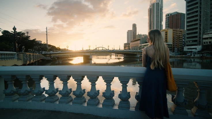 파시그 리버 에스플러네이드의 노을 (©MICHELIN)