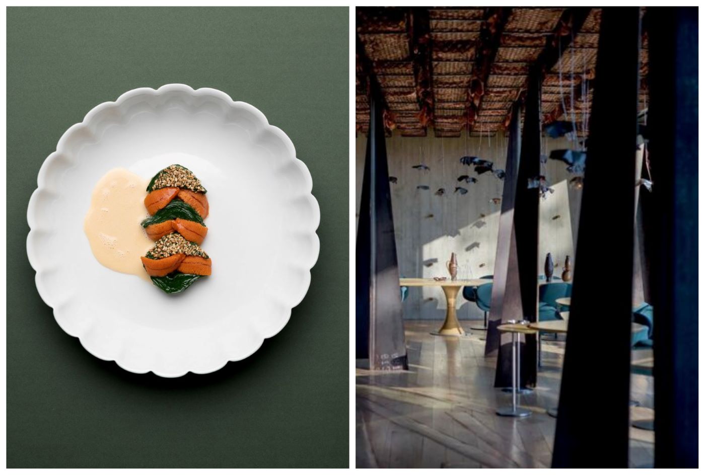  Le Bois Sans Feuilles in Ouches, France, where Chef Troisgros shapes a vibrant cuisine that reflects the surrounding orchards, fields and permaculture gardens. © Lea Boeglin/Troisgros