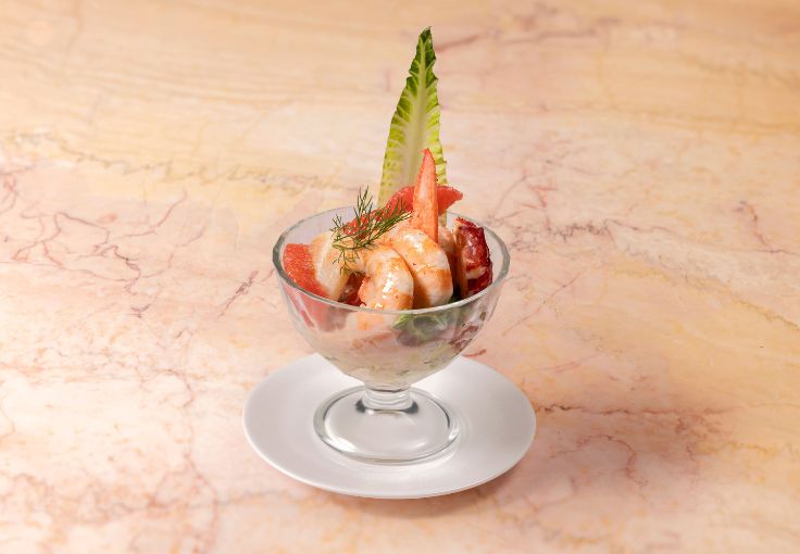 Seafood cocktails are among the throwback British dishes to expect at The Beaumont Hotel's new opening. © John Carey/Rosi