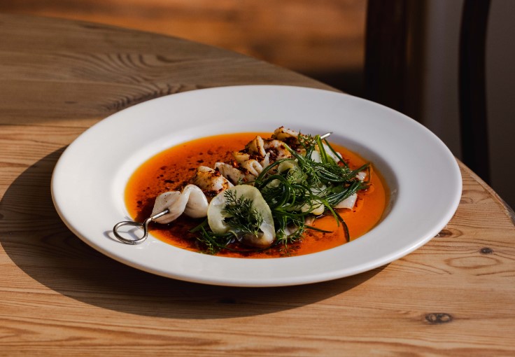 A vibrant dish from the wonderful Kerfield Arms. © Joe Howard/Kerfield Arms