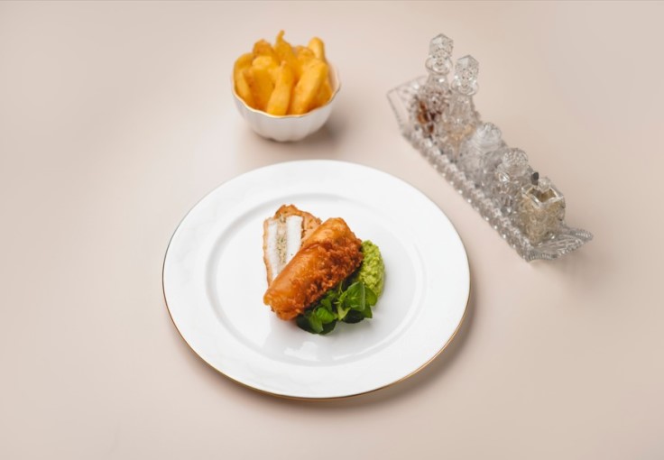 Clare Smyth's signature take on fish and chips at Corenucopia. © Food Story Media Ltd/Corenucopia by Clare Smyth