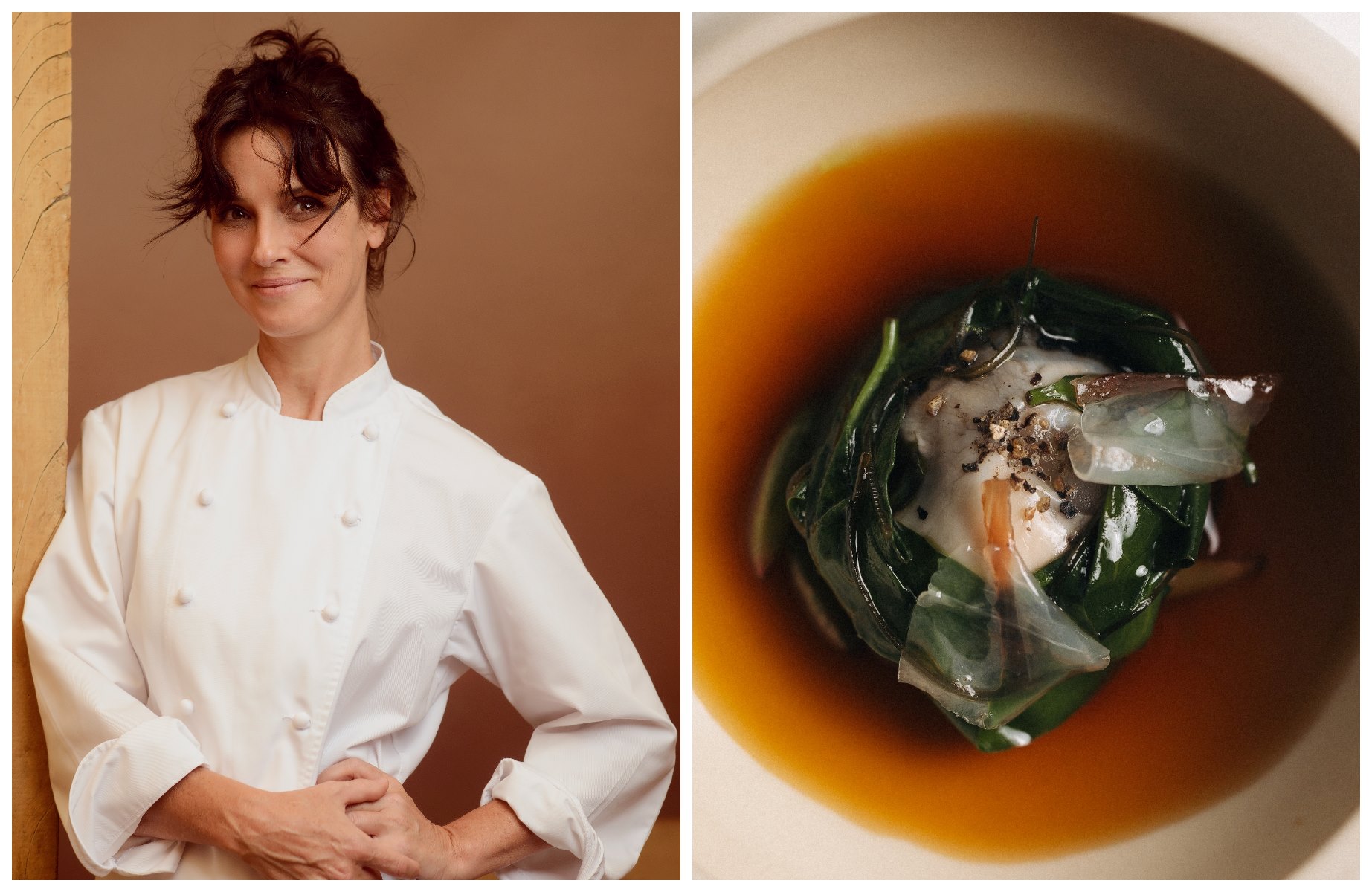 Helena Rizzo is the driving force behind Maní (One MICHELIN Star) as well as Manioca and Padoca do Maní. © Left: Helena Rizzo. / Right: Juliana Primon/Maní.