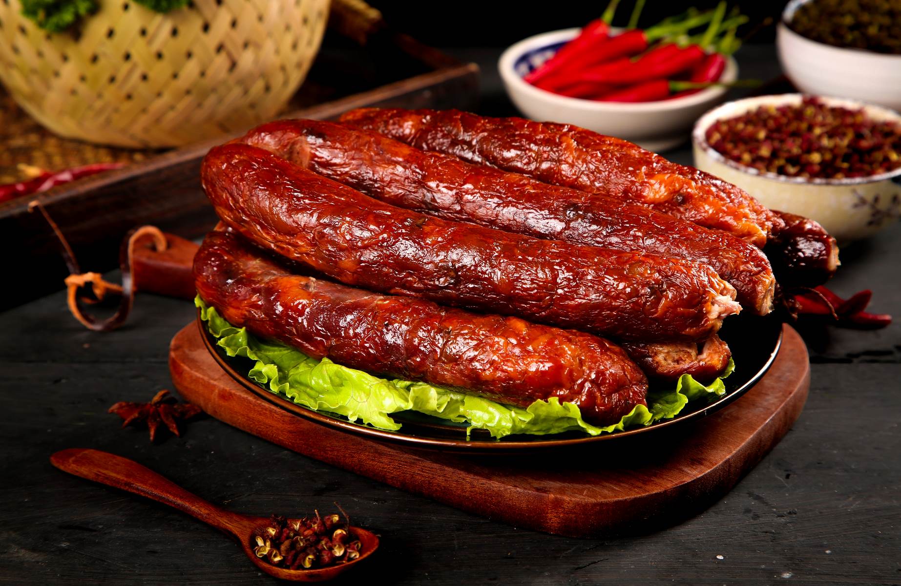 Cured pork and sausages. © Glow Anh/Shutterstock