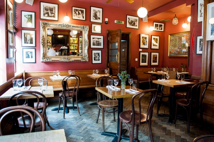 The French House, the iconic Soho watering hole that's ideal for food or a lively drink. © Peter Clark/The French House