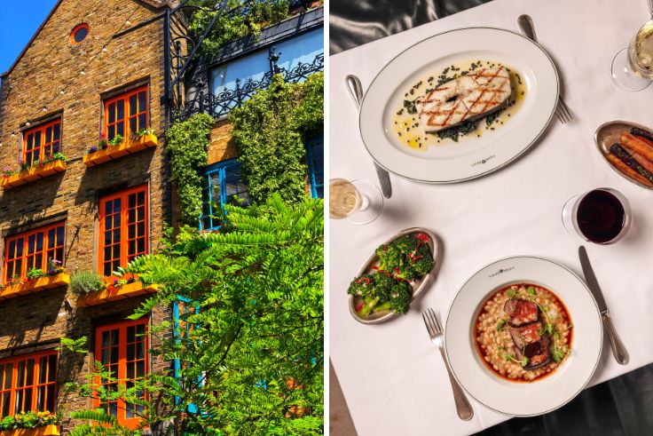 Covent Garden's highlights include the bright colours of Neal's Yard and several buzzy brasseries. © tolgart/iStock, Emma Pharoah/Delaunay