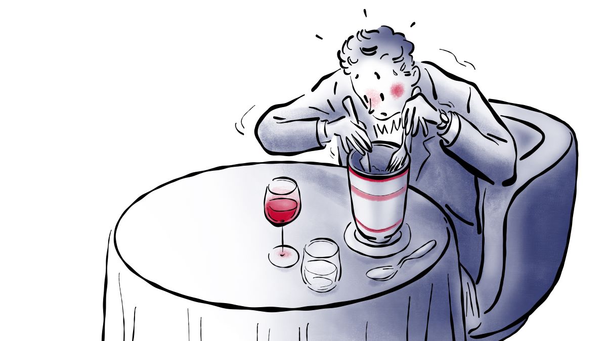 Die Ränder einiger Schalen sind so hoch, dass man darin nichts schneiden kann © Donatelle Liens/Guide MICHELIN