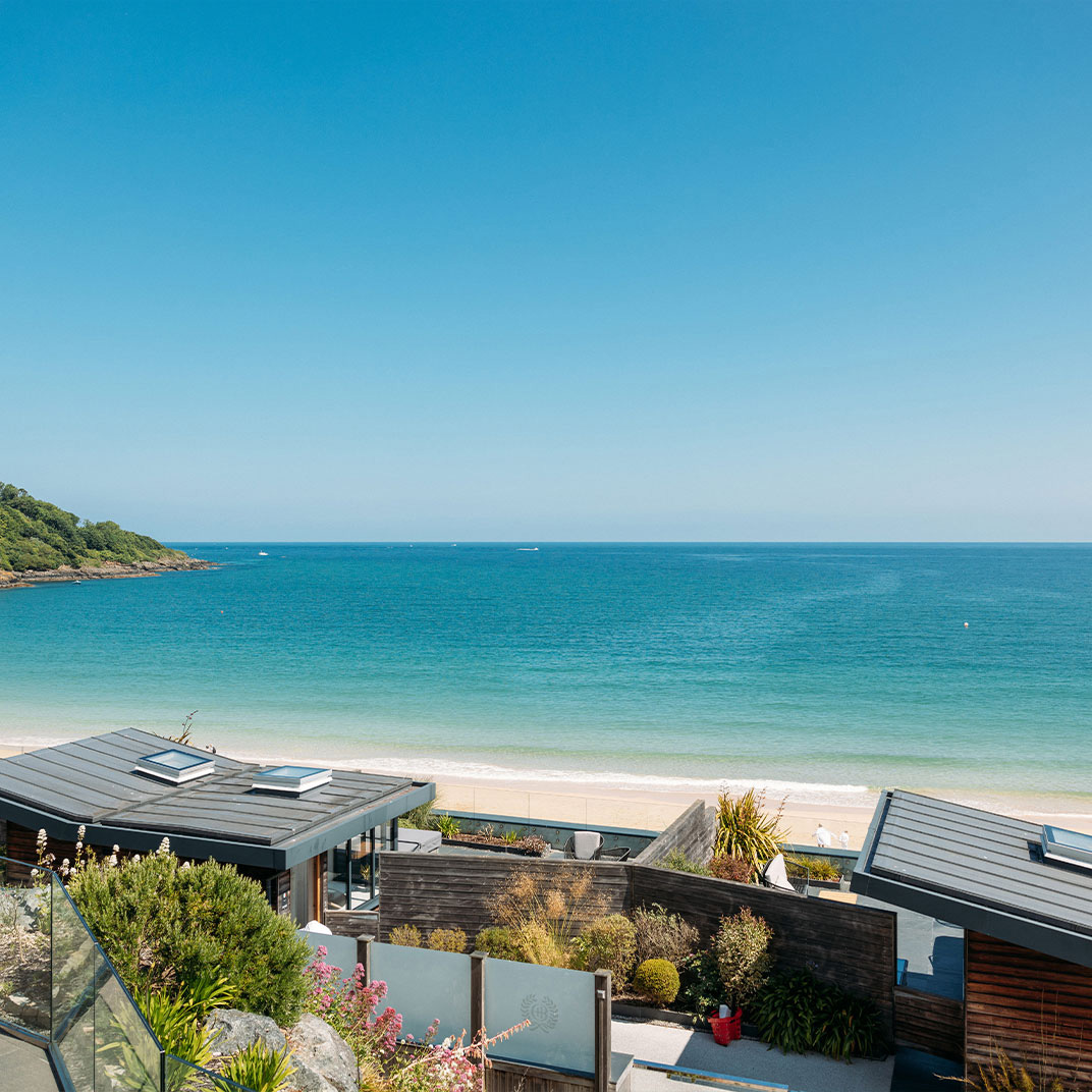 Crystal blue waters are available for cold dips in the winter, but many guests opt for the spa at Carbis Bay.  © Carbis Bay Estate