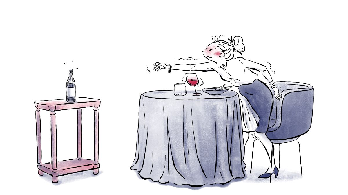 Nicht jeder Service schafft es, dem Gast Wasser nachzuschenken © Donatelle Liens/Guide MICHELIN