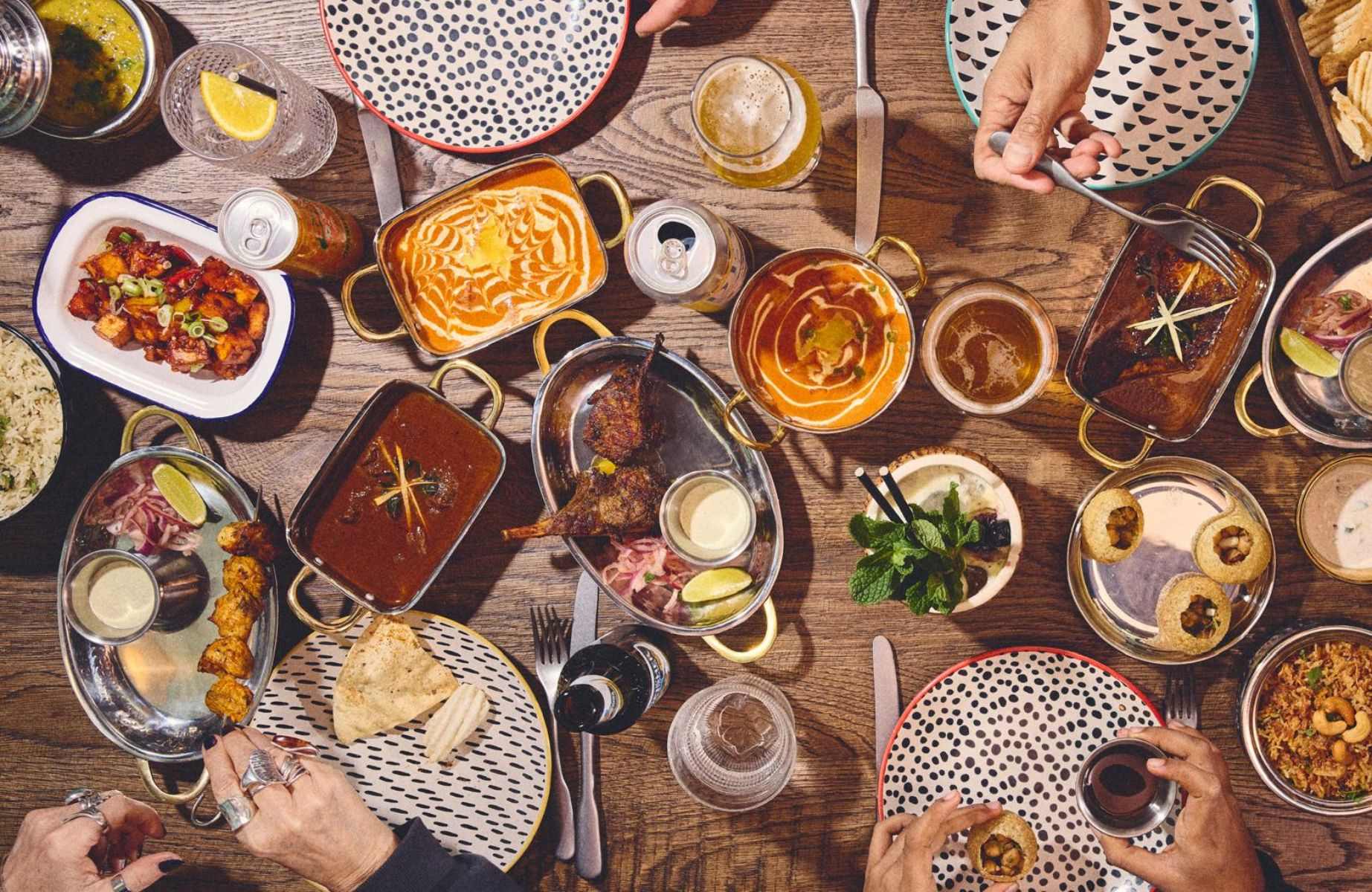 A full spread of the flavoursome Indian dishes at Jai Ho in Bishop's Cleeve. © Jai Ho
