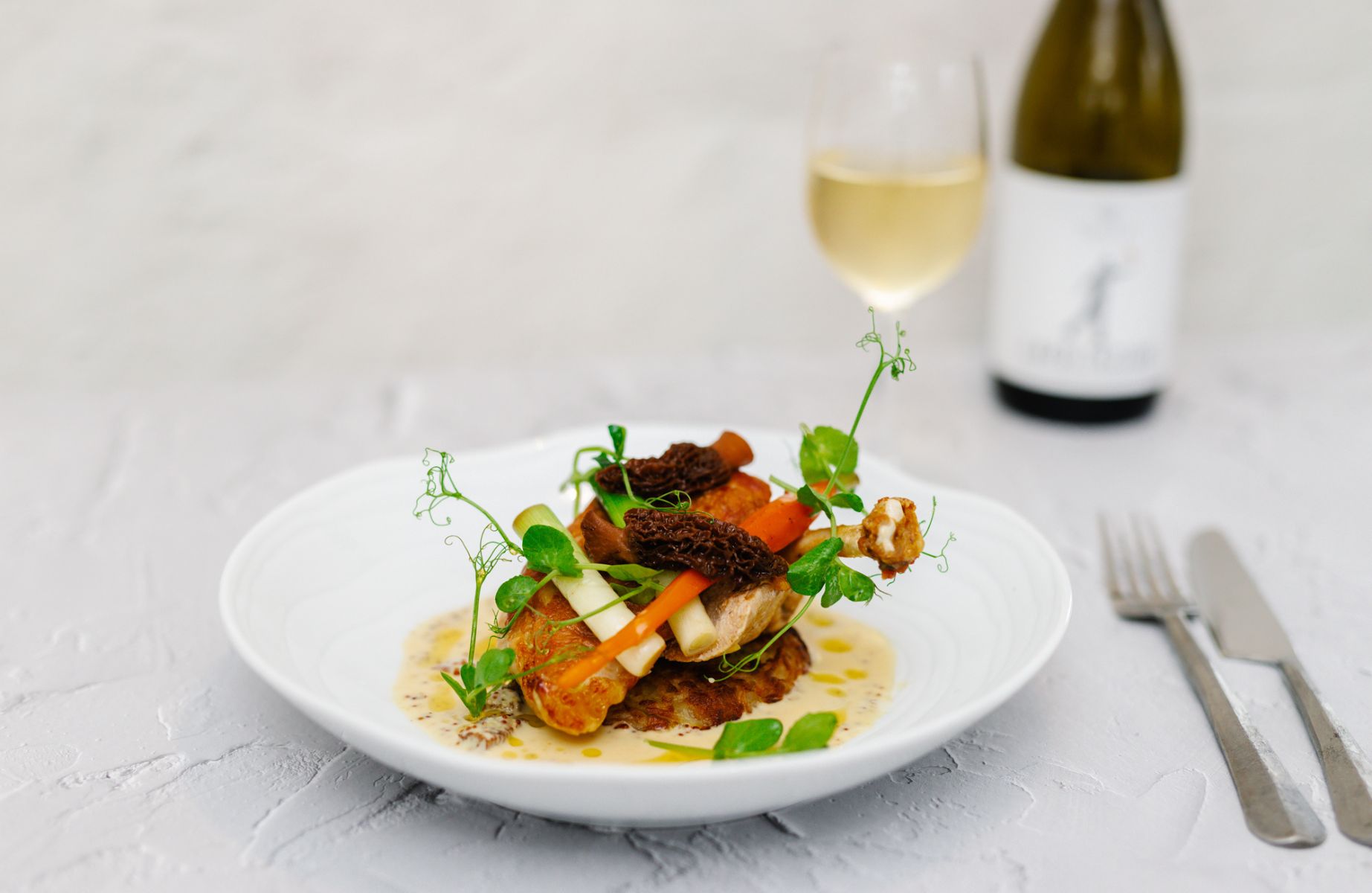 A bright, vibrant dish from The Yurt at Nicholsons. © Inga Kebleryte/The Yurt at Nicholsons