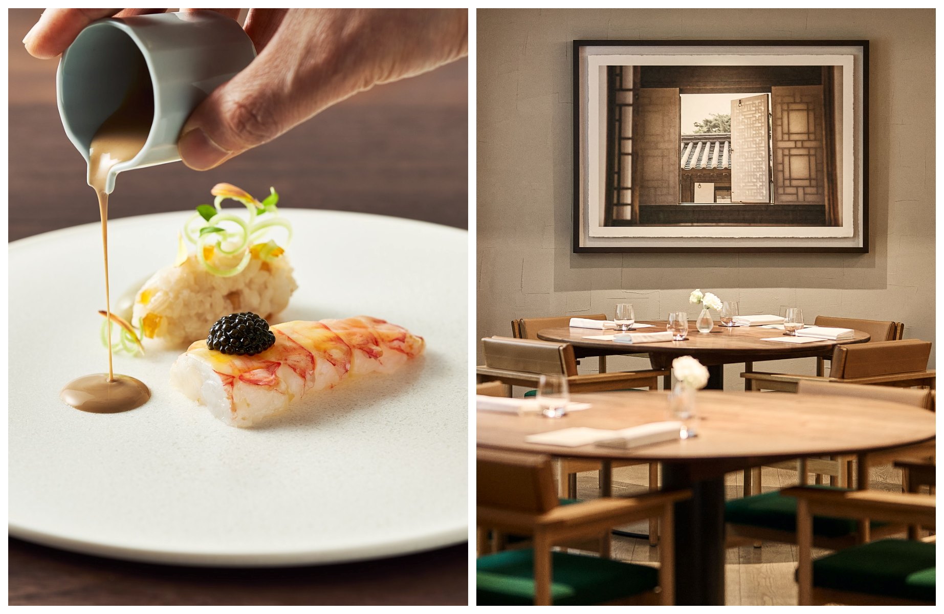 At Mingles, Chef Mingoo Kang transforms seasonal Korean ingredients into layered, nuanced flavors — highlighted in signature dishes like the umami-rich Mingling Pot and the French-inspired Jang Trio. © Choi Joon Ho/Mingles, ©그리드/Mingles