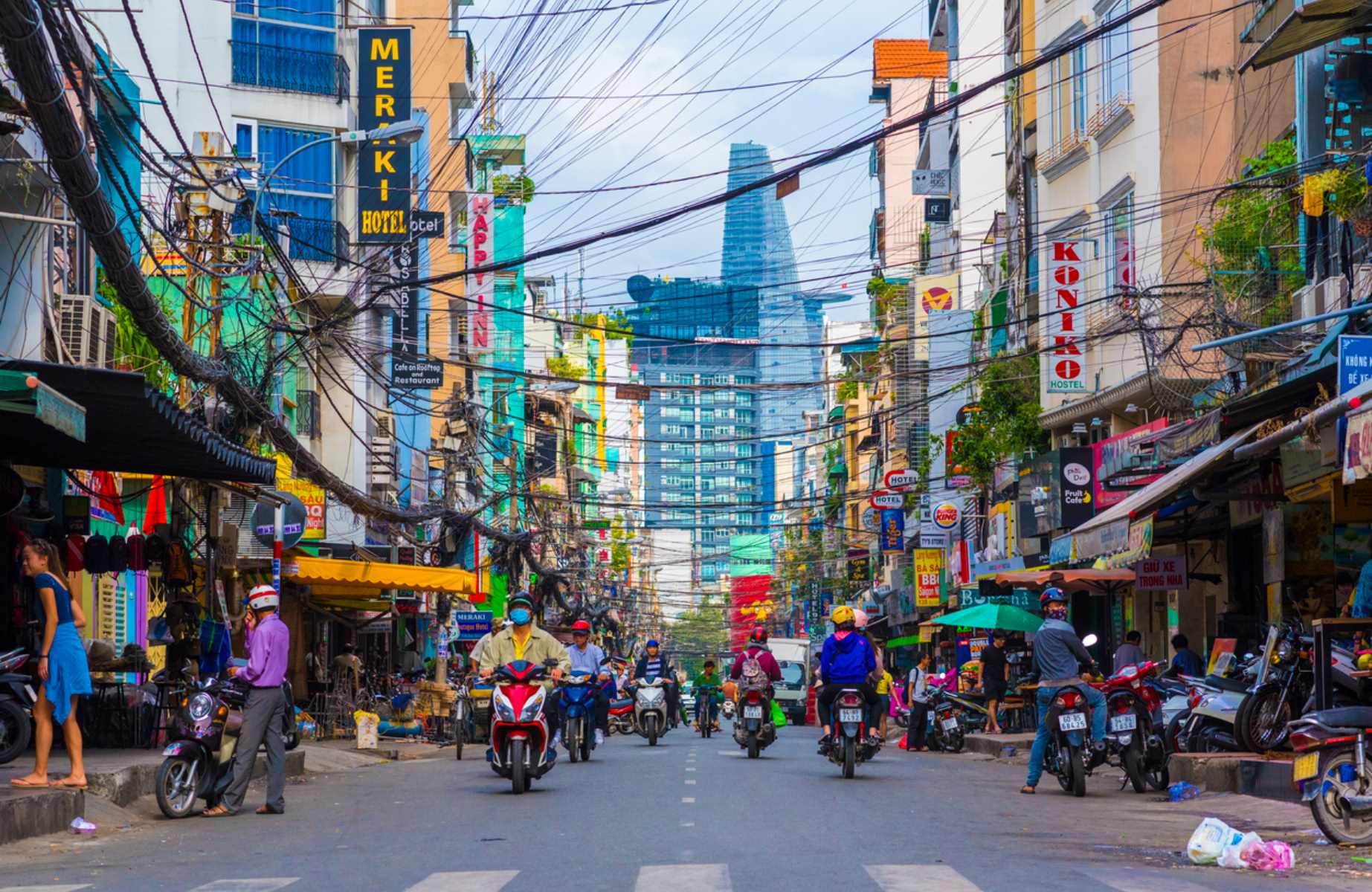 The vibrant streets of Ho Chi Minh City, formerly known as Saigon, in Vietnam. © David_Bokuchava/iStock