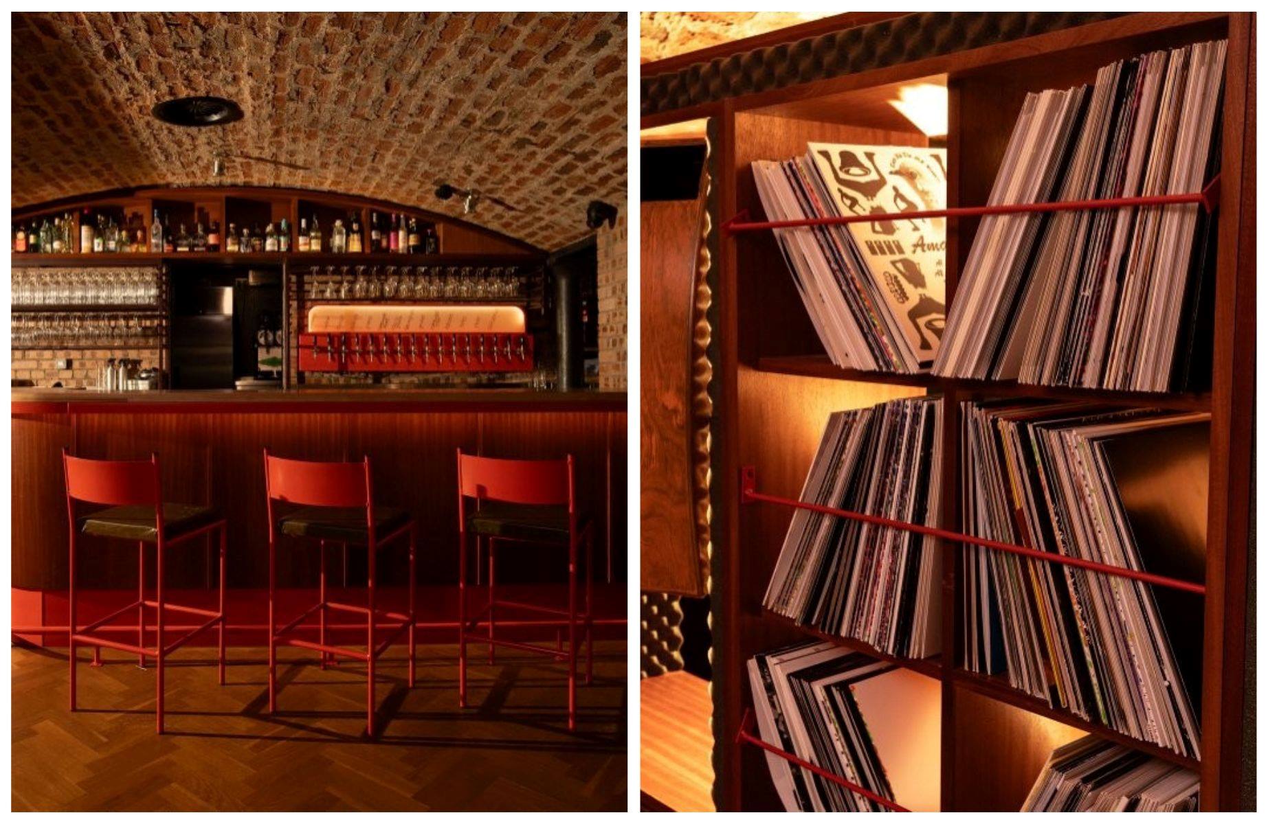 The Sebb's bar with its vaulted ceiling and shelves of vinyl records. © Naomi Vance/Sebb's