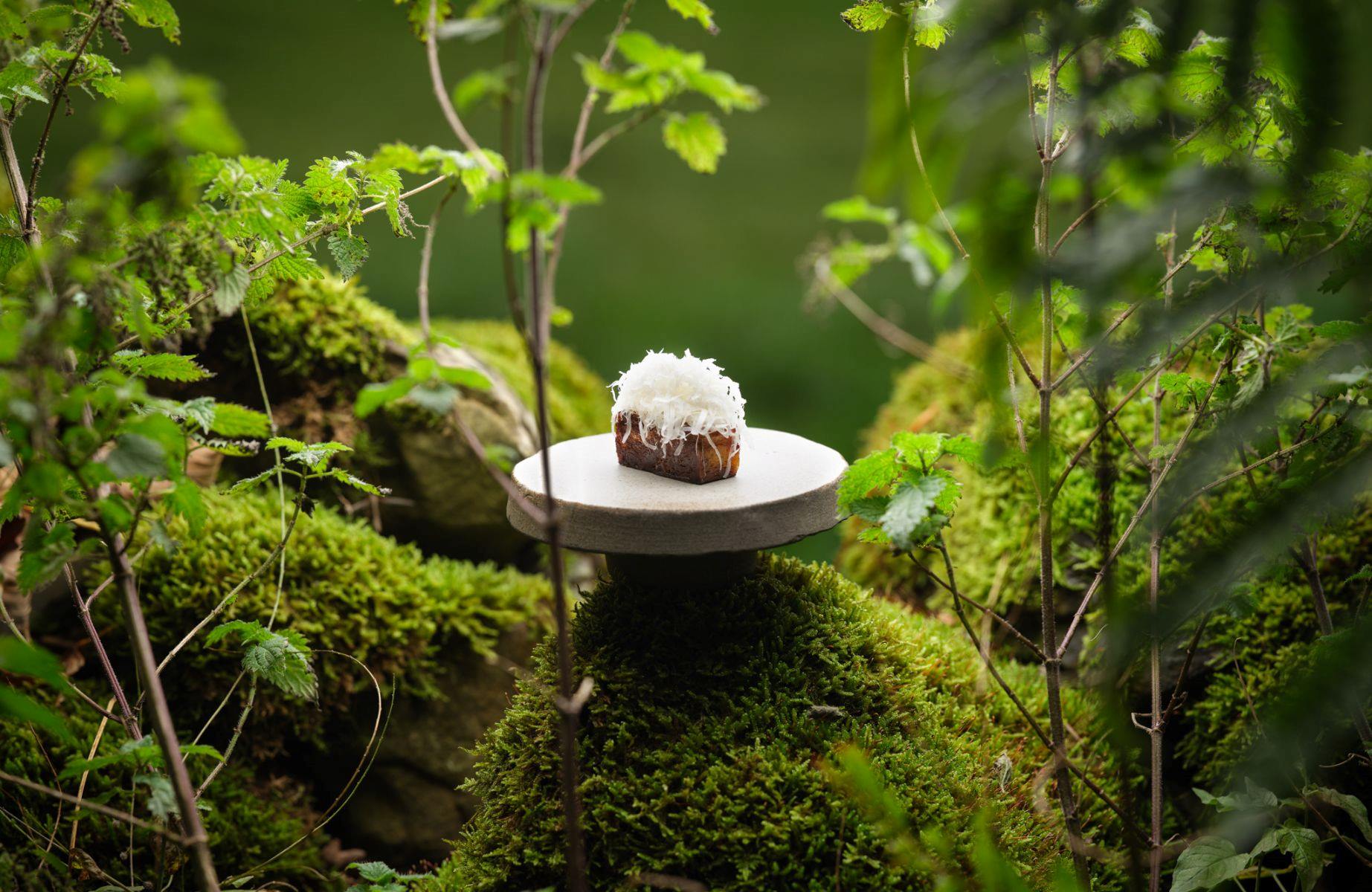 One of Simon Rogan's famous farm-to-plate dishes at Three-MICHELIN-Star L'Enclume. © Cristian Barnett/L'Enclume